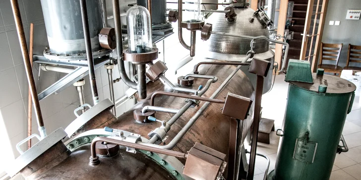 Hodinová exkurze do palírny whisky s uvítacím drinkem a degustací vzorků