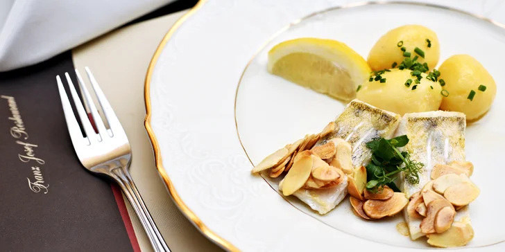 Degustační menu v restauraci Franz Josef: šunka, jehněčí kotletky i candát