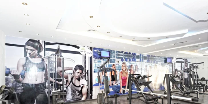 Využívat můžete fitness centrum. 