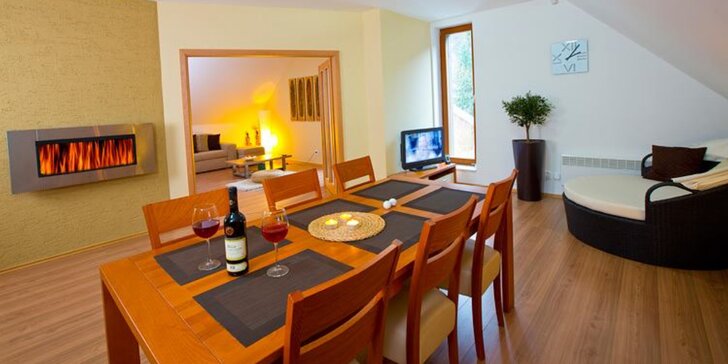 Týdenní pobyt pro 4 až 8 osob v luxusním apartmánu v Krkonoších