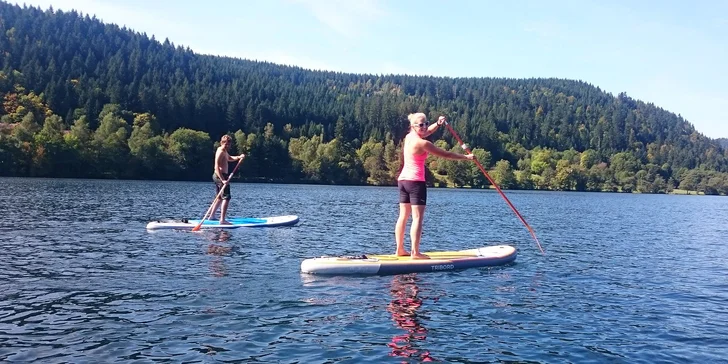 Zapůjčení paddleboardu na 1 hodinu nebo celou otevírací dobu pro 1 i 2 os.