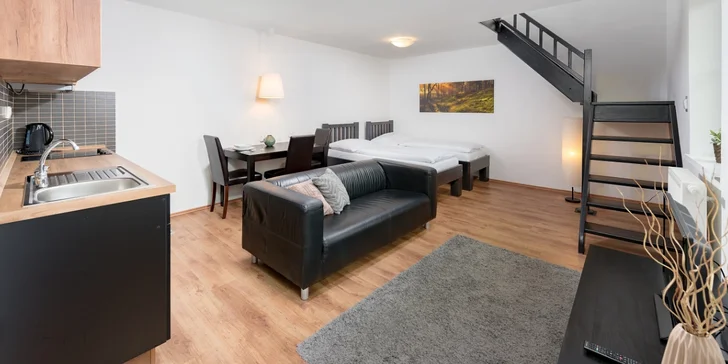 Luxusní apartmány pod Ještědem: pobyt se snídaní pro dva, partu nebo rodinu