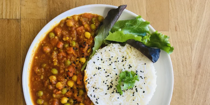 Živá kavárna: malé nebo velké obědové menu ve veganském bistru
