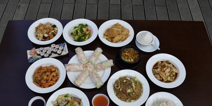 Otevřené vouchery v hodnotě 300–1200 Kč do asijské restaurace Mr. Wok