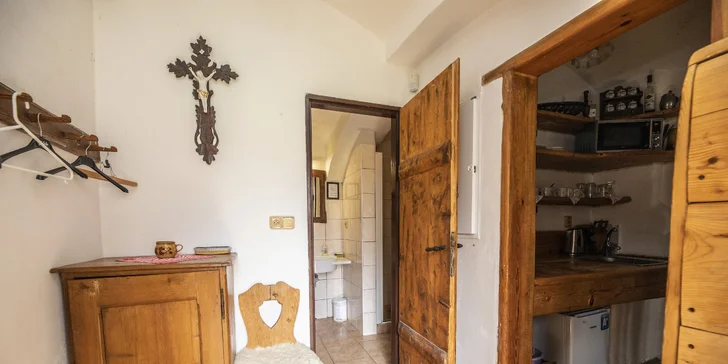 Apartmán má i vlastní kuchyňku.