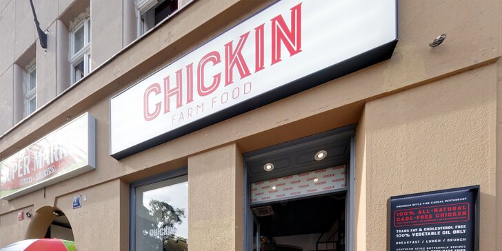 20% sleva do restaurace Chickin na Hradčanské: speciality z farmářských kuřat