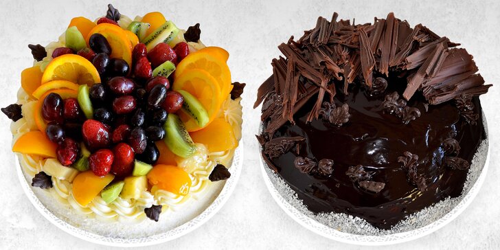 Dort pro oslavence i jen tak na chuť: Čokoládový, Krakov či s mixem ovoce