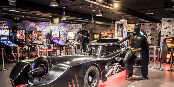 Vstupenka do muzea jukeboxů a pinballů pro děti i dospělé vč. hracích tokenů