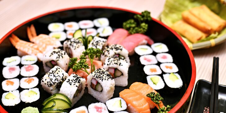 Sushi sety v restauraci Yosoki: ryby a zelenina, ale i chobotnice či závitky