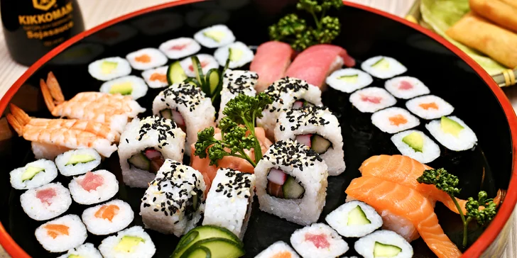 Sushi sety v restauraci Yosoki: ryby a zelenina, ale i chobotnice či závitky