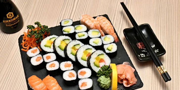 Sushi sety v restauraci Yosoki: ryby a zelenina, ale i chobotnice či závitky