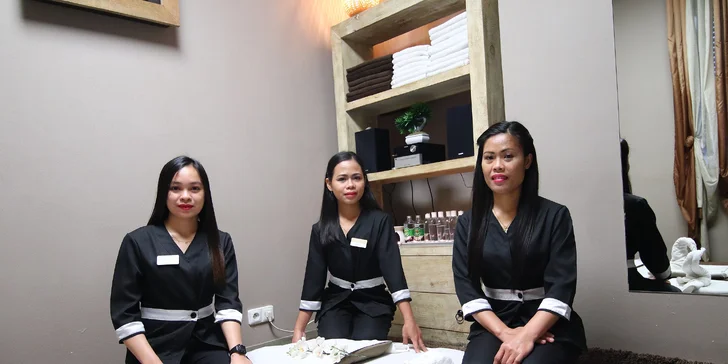Bali nebo aroma masáž celého těla: 60 minut relaxace z rukou Filipínek