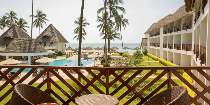 4* exotický resort na Zanzibaru: 6–12 nocí přímo na pláži, all inclusive, fitness