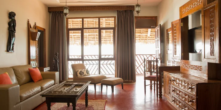 4* exotický resort na Zanzibaru: 6–12 nocí přímo na pláži, all inclusive, fitness