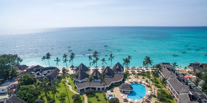 4* exotický resort na Zanzibaru: 6–12 nocí přímo na pláži, all inclusive, fitness