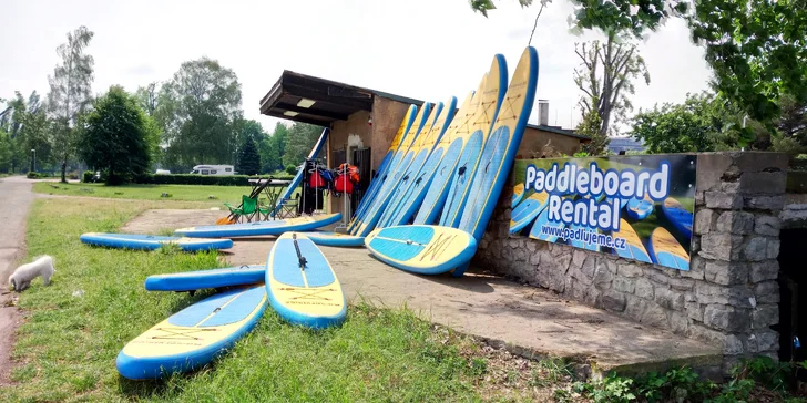 Vyrazte na vodu: zapůjčení paddleboardu na 60 min. pro 1 osobu