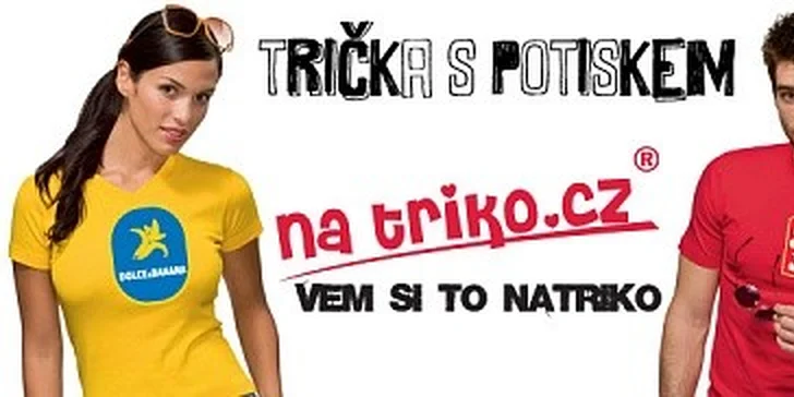 Tričko s vtipným potiskem v hodnotě 370 Kč