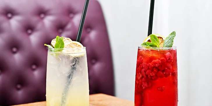 V menu najdete také domácí limonády, jako je malinovka, citronáda či oranžáda. 