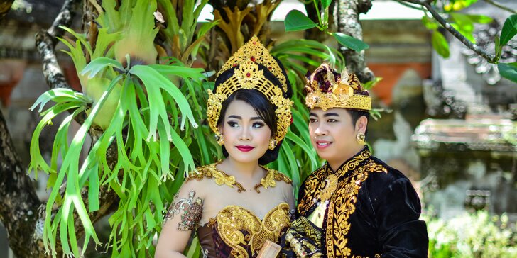 Svatba na Bali: 7 nocí v 3* a 4* hotelech, obřad na pláži i v chrámu a rafting