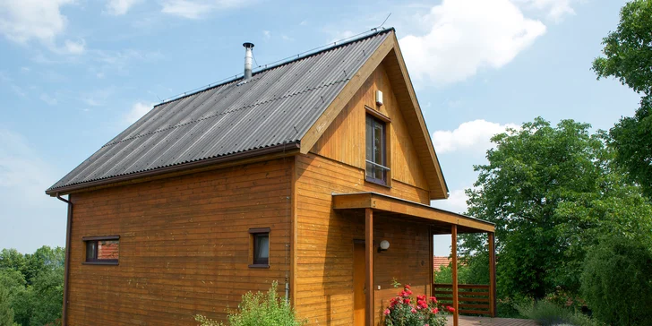 Moderní chata ve Stříbrné Skalici kousek od řeky Sázavy až pro 6 osob