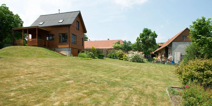 Pobyt ve Stříbrné Skalici kousek od řeky Sázavy: moderní chata až pro 6 osob