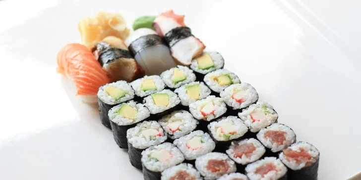 Milujeme sushi: veganský set i rolky se sépií či úhořem v restauraci Sushikko