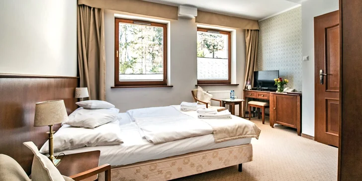 Wellness pobyt v polských Krkonoších: relax i lyžování,polopenze a sleva na spa procedury