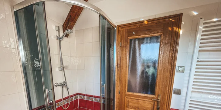 Koupelna ve studiovém apartmánu