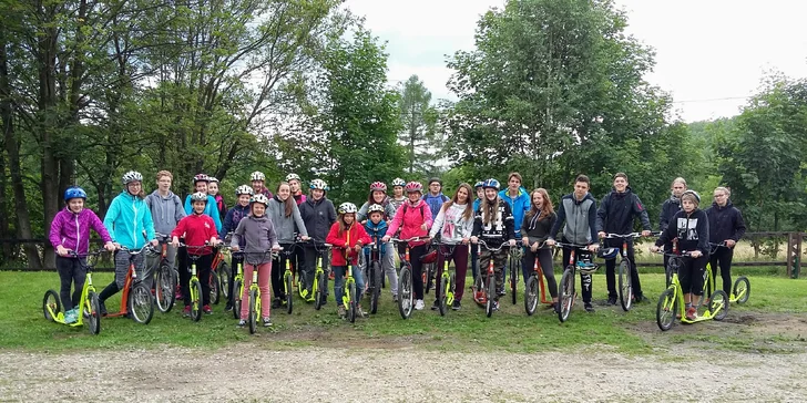Adrenalinový minitábor pro děti v parku Jedlová v Lužických horách