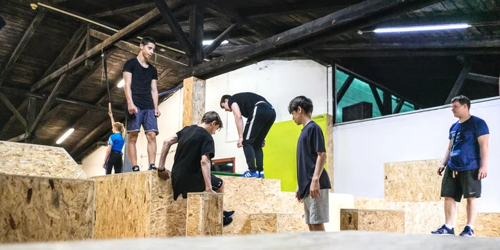 Vyzkoušej si, jaké to je být ninjou: vstup do Parkour Parku na 120 minut pro 1 i 2 osoby