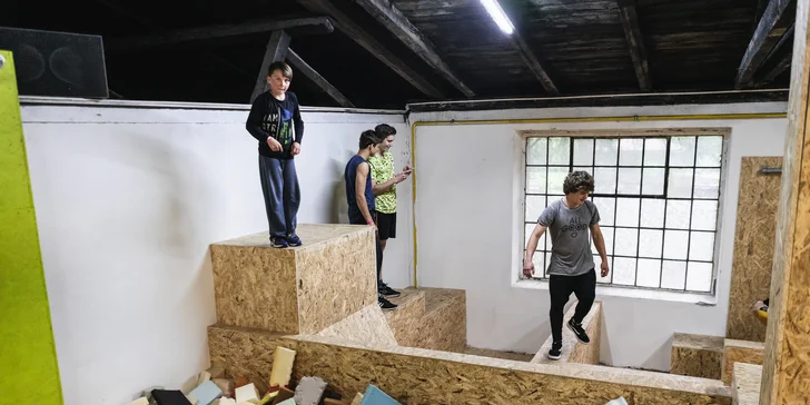 Vyzkoušej si, jaké to je být ninjou: vstup do Parkour Parku na 120 minut pro 1 i 2 osoby