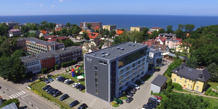 Hotel na břehu polského moře s polopenzí, wellness zónou i vstupem do aquaparku