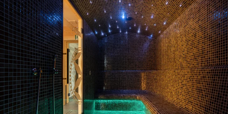 Díky variantě s wellness si zde jednou za pobyt užijete hodinový vstup.