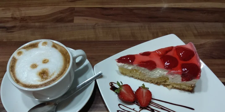 Káva, domácí limonáda nebo nealko a bezlepkový zákusek podle výběru