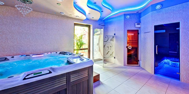 V ceně budete mít i relaxaci ve wellness.