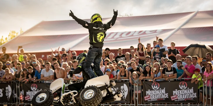 Celodenní vstupenka na sportovně-hudební show OCB Překonání Gravitace