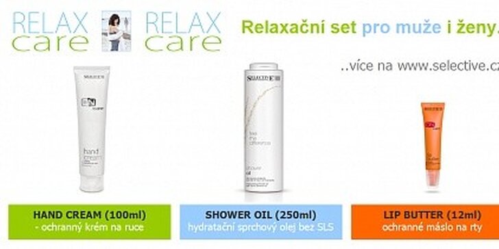 RELAX CARE set - pečuj o své tělo a vlasy se značkou Selective Professional