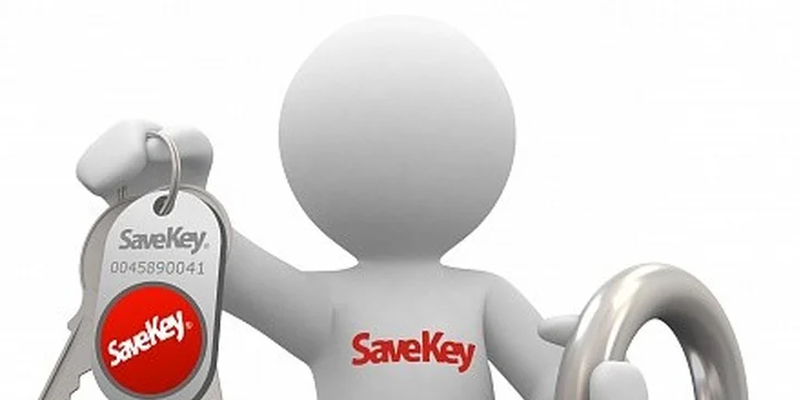 Unikátní přívěsek SaveKey s VAŠÍM logem, denně na očích, 365 dní v roce!