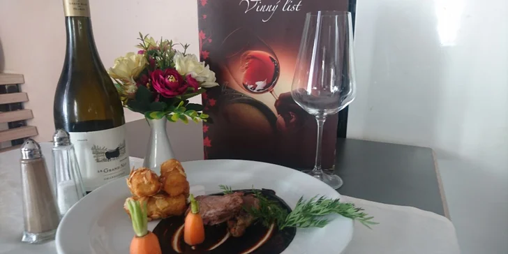 3chodové menu pro jednoho i pro dva i s možností snoubení s vínem