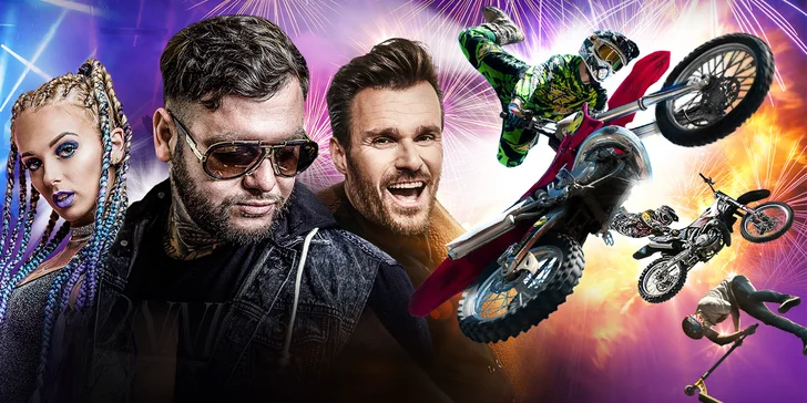 Celodenní vstupenka na sportovně-hudební show OCB Překonání Gravitace