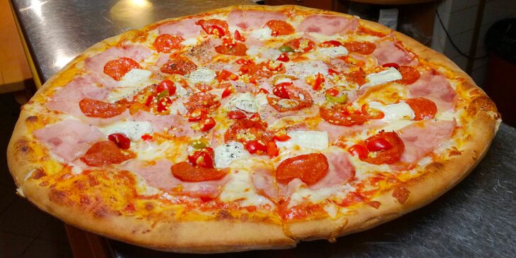 Pochutnejte si na 1 nebo 2 pizzách. Výběr pro masožravce i vegetariány