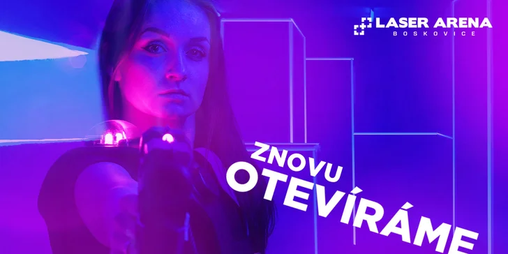 Laser Aréna Boskovice: vouchery až pro 6 os. na 1 či 2 čtvrthodinové hry