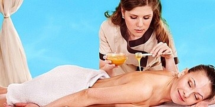 Luxusní medová detoxikační masáž se zábalem