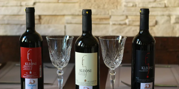 Řecké degustační menu i s lahví vína: jehněčí, kuřecí a hovězí maso i zelenina