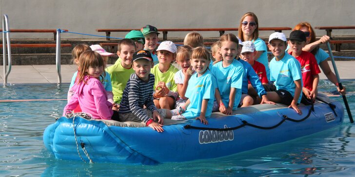 Příměstský plavecký tábor v anglickém i českém jazyce pro děti od 4 do 12 let