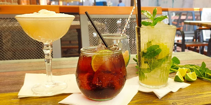 Osvěžte se: frozen piña colada, mojito nebo cubata pro 1 i 2 osoby