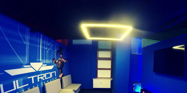 30 min. virtuální reality pro 1 nebo 2 osoby: závodní či pohybové hry