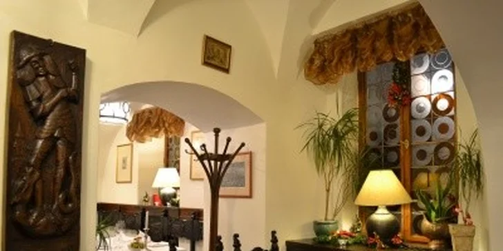 699 Kč za vynikající tříchodové menu PRO DVA v restaurantu U tří pštrosů. Marinovaný losos, pštrosí medailonky i ananas se zmrzlinou.
