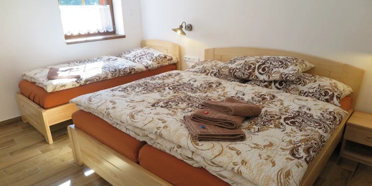 Moderní apartmány pár minut od Lipna: snídaně a skvělé zázemí v klidu lesa