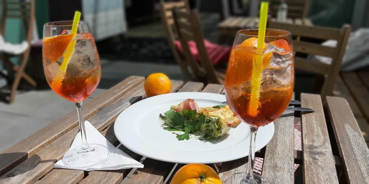 Vychutnejte si skvělé chvilky: Aperol Spritz a domácí quiche pro 2 osoby